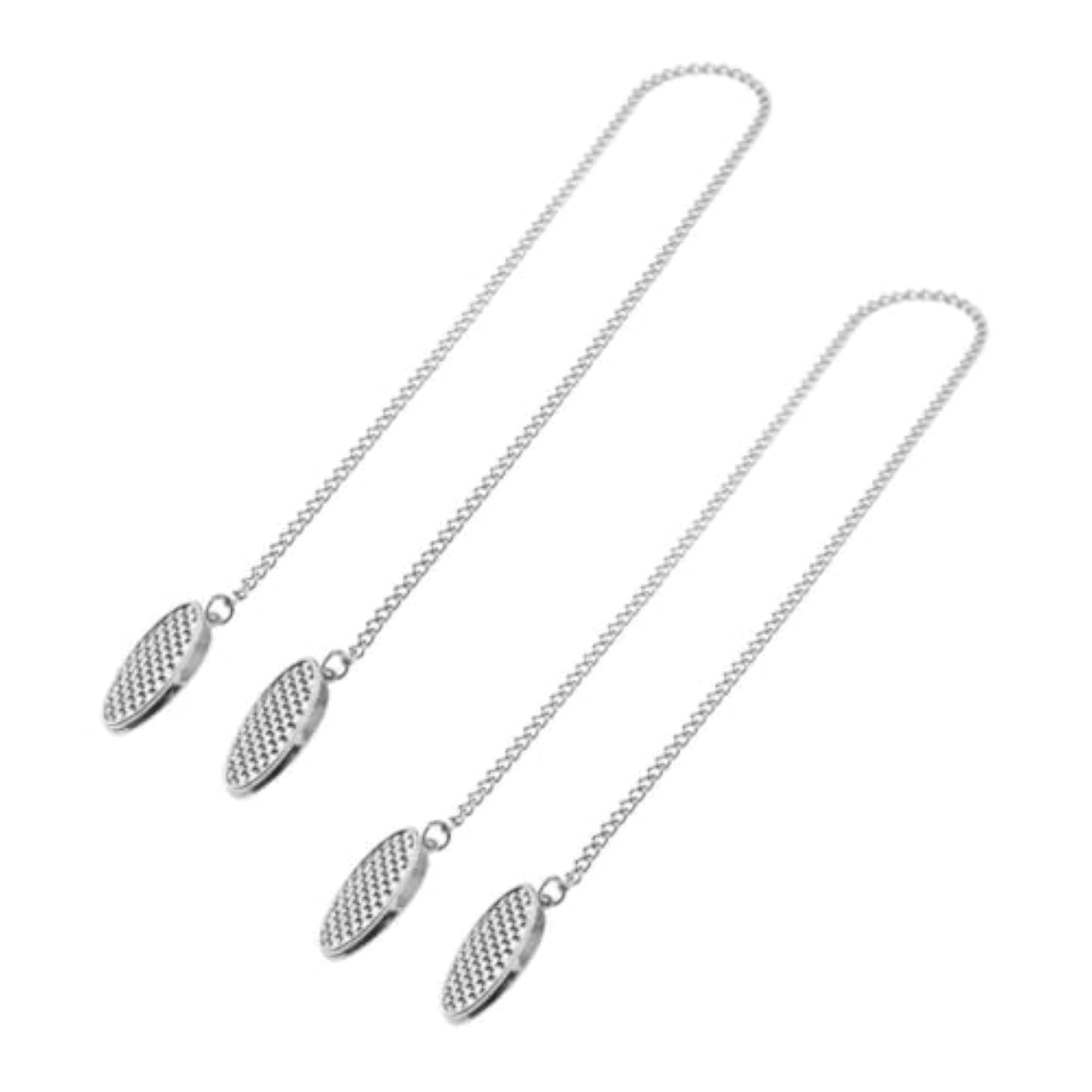 2x Silver Bib Towel Holder Clips for Clothing Protection