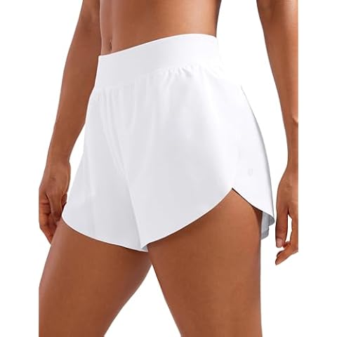 CRZ YOGA Women's Mid Waisted Running Shorts Cover