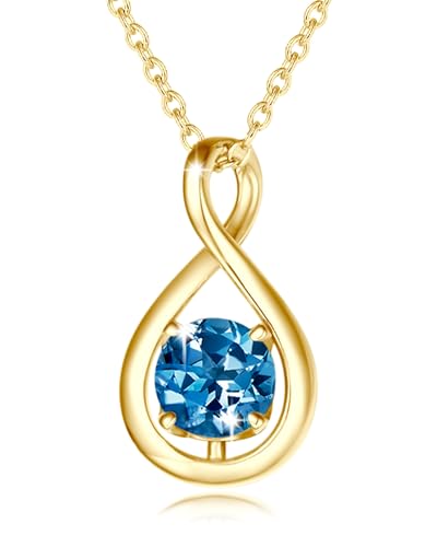 FANCIME London Blue Topaz Necklace...