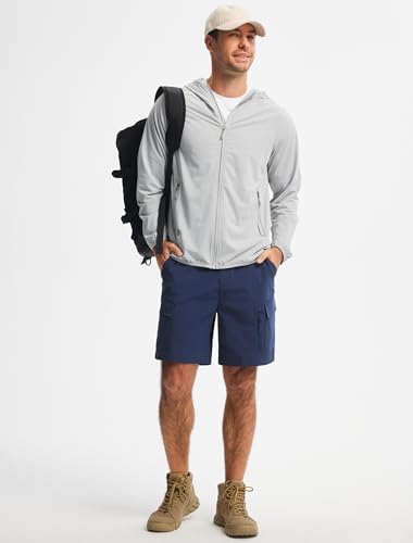 Image of Libin Men's Hiking Cargo Shorts with Zipper Pockets