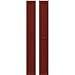 Ekena Millwork ARW101BF207X78MRH Americraft Exterior Real Wood Two Equal Panel Framed Board-n-Batten Shutters (Per Pair), 7"W x 78"H, Pepper Red