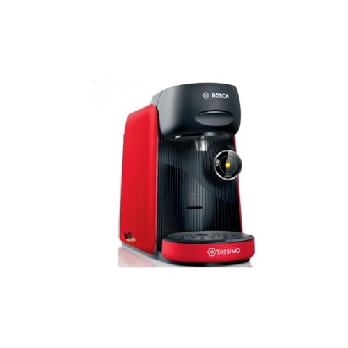 Bosch - Tassimo Finesse Friendly Coffee Maker, IntensityBoost, INTELLIBREW, Deep Red, TAS163E