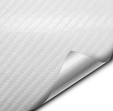 VViViD® XPO White Carbon Fiber Car Wrap Vinyl Roll with Air Release Technology (20ft x 5ft)