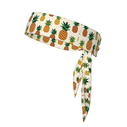 Boys Girls Pineapple Art Sports Sweatband Multi Style Lovely Hair Band Headwear for Running Workout Shower