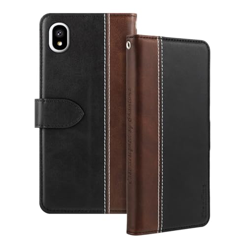 Shantime ���U�[�t���b�v�P�[�X Bigme Hibreak S 4G �Ƃ̌݊������� �J�[�h�z���_�[�t�� RFID�u���b�N �}�O�l�b�g�L�b�N�X�^���h �X�����t�B�b�g �r�W�l�X�ی�J�o�[(�u���b�N)