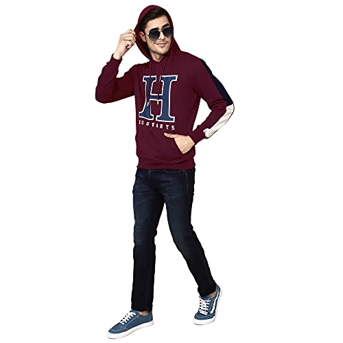 Image of Free Authority Harry Potter Printed Regular Fit Maroon Cotton Men's Sweatshirt