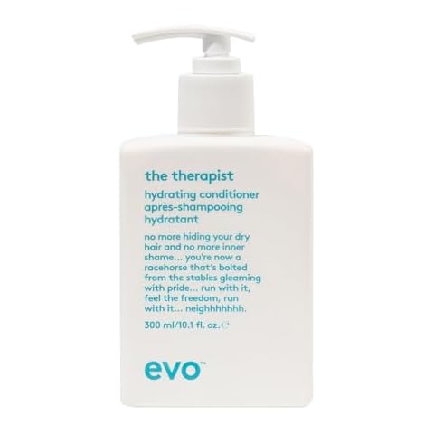EVO The Therapist Hydrating Conditioner - Hydrates, Strengthen and Softens Whilst Improving Shine - Protects Colour Treated Dry Hair, Helps to Detangle - 300ml / 10.1fl.oz Cover