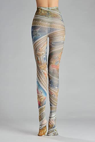 Image of Sahabowi Women's Sheer Tights, Digital Print Designs Stockings