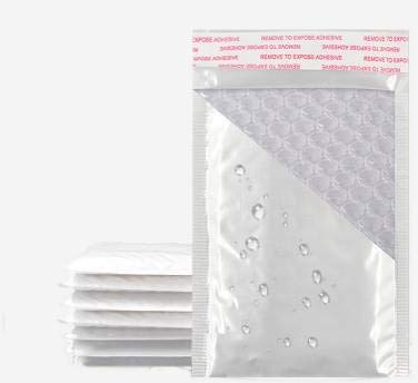 HARZOLE50Pack WOW-1317 5" x 7" + 1.5" Poly Mailers Bubble Bags Mailer Padded Envelope Shipping Bags Self Seal