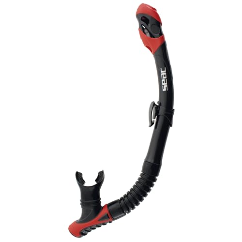 Tubo de buceo SEAC Reverse Dry evita la entrada de agua en el snorkel con su purga automática