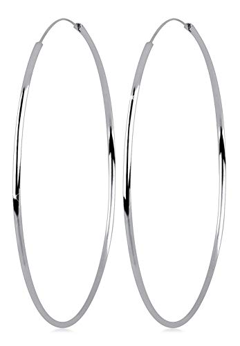 Preisvergleich Produktbild Elli Ohrringe Damen Creolen Basic Klassisch in 925 Sterling Silber