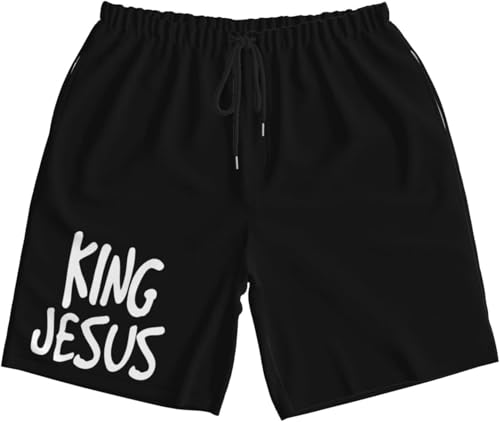 King Jesus Mens Swim Trunks Quick Dry Board Shorts 7