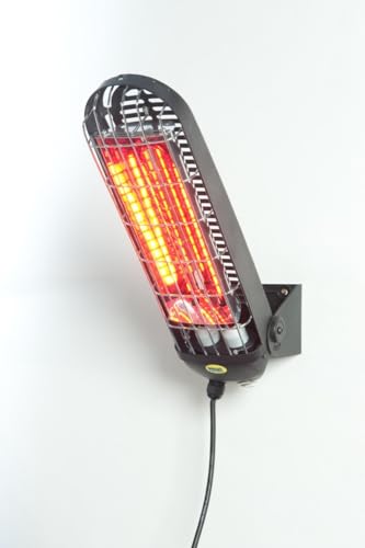 Mo-El Infrarot Heizstrahler Lucciola IP65, Schwarz, 1200 Watt - 3