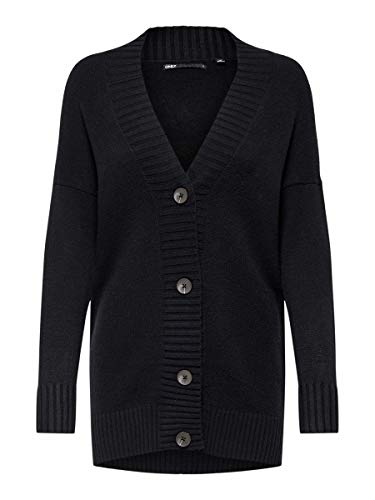 Preisvergleich Produktbild ONLY Female Strickjacke Knopfdetail SBlack