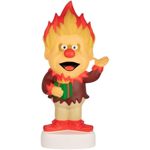 Snow Miser Blow Mold Christmas Decor Retro Holiday Figure for Outdoor Lawn Porch Yard and Christmas in July Display (Red)