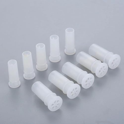 Labriciyon 100 Pcs White Toy Noise Makers Insert Squeakers, Plastic Dog Squeaky Toy Whistles, Toy Insert Replacements Toy DIY Accessories(15.5x4.8mm 100pcs)