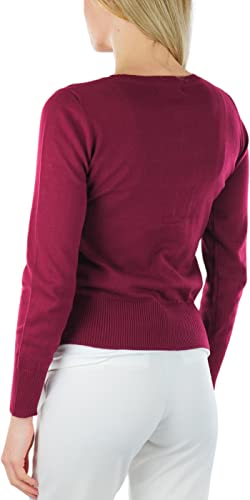 Image of ToBeInStyle Women's Long Sleeve Button Down V-Neck Cardigan