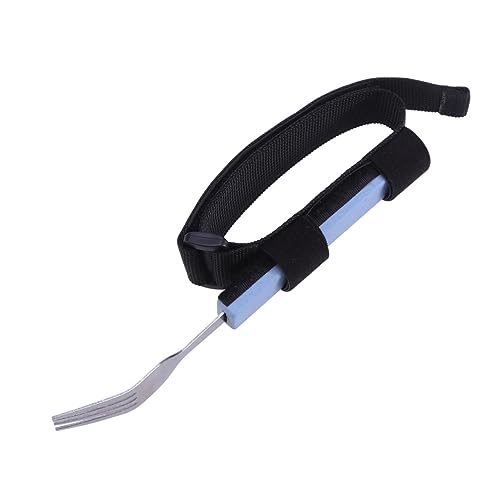Beavorty Adjustable Strap Fork for Elderly Adaptive Utensils Silverware for Disabled Handicap Eating Aid Easy Cleaning Home Care Tool Random