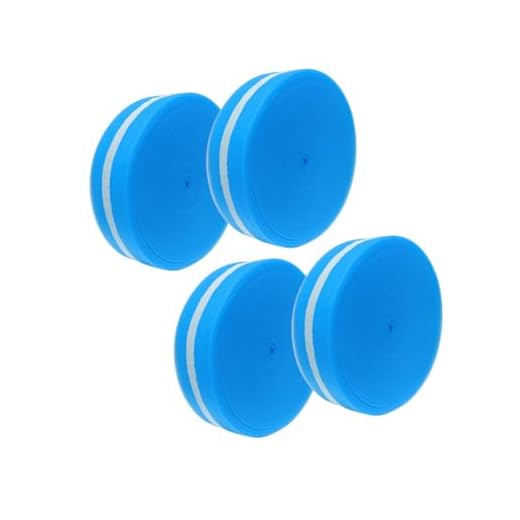 4INSTALATOR Randstreifen für Fußbodenheizung 100 Meter | 150 x 8 mm | 4 Rollen | mit Folienlasche | Randdämmstreifen selbstklebend Randdämmung | Fussbodenheizung | Blau | haltbares