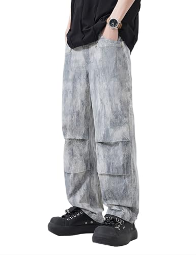PARVENZA Pantalon de Jogging Homme - Léger et Respirant pour Running, Taille Élastique avec Cordon, Survêtement d'Été Facile à Enfiler (5102K,XL)