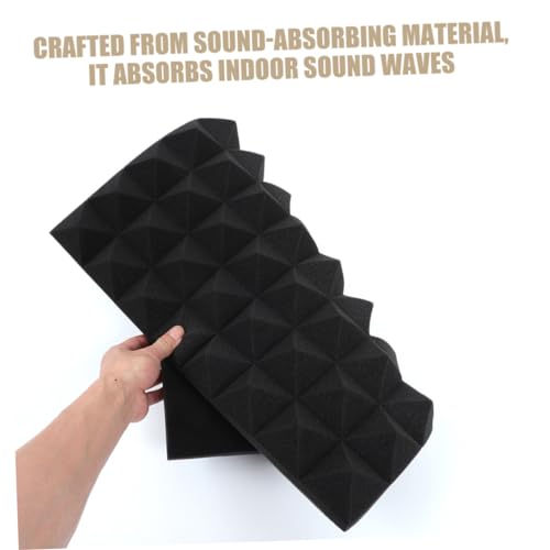 8 piezas Paneles Acústicos Autoadhesivos Para Paredes de Alta Densidad para Dormitorio Estudio y Home Theater, Ligero, Fácil Instalación, Reducción de Ruido miniatura 3