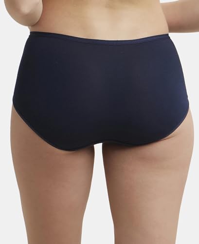 Image of Jockey 1809 Women's Full Coverage Micro Modal Elastane Stretch High Waist Full Brief with Exposed Waistband and Stay Fresh Treatment