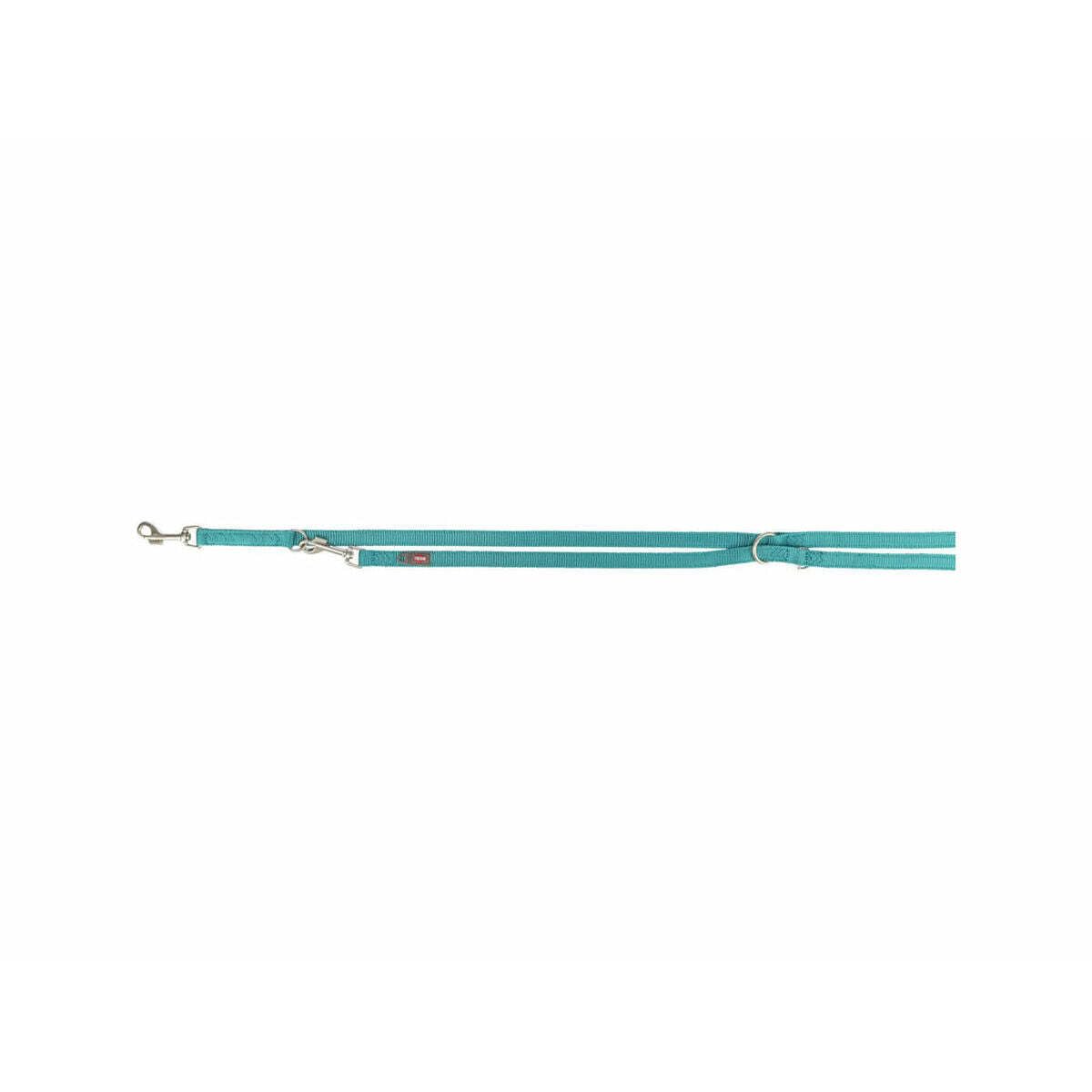 TRIXIE Premium Extension Lead, L–XL, 78.7 in/1.0 in in aqua double-layer dog lead, triple adjustable – non-slip, water-repellent & easy to clean – 200928