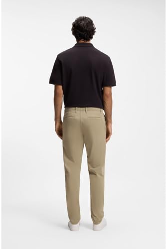 Boss Para Hombre. 50510917 PantalóN Chino Tapered Beige (33/36), Casual, AlgodóN - 5