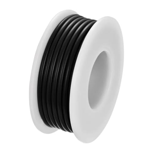 Câble de connexion 18 AWG bobine fil noir 5m pour circuit