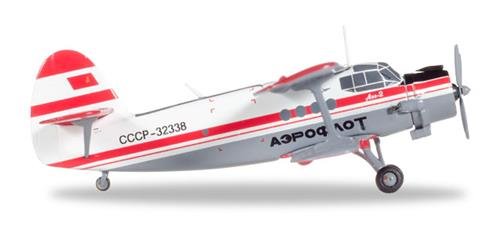 Preisvergleich Produktbild Herpa 558587 Aeroflot Polar Aviation Antonov AN-2-CCCP-32338, Fahrzeug