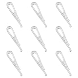 U Shape Shirt Clip ZCZQC 200PCS U Shape Clear Durable Plastic Alligator Clips Garment Clip with Teeth for Ties Socks Pants Shirts U-Shape Clothespins