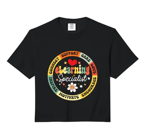Groovy eLearning Specialist Appreciation Back to School Comfort Colors Crop Top