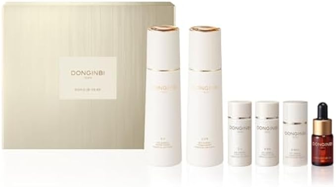 DONGINBI Power Repair Basic Skin Care Set, Anti-aging, Reduces Fine Lines, Anti-Aging face essence with Red Ginseng, Korean Skin Care Set
