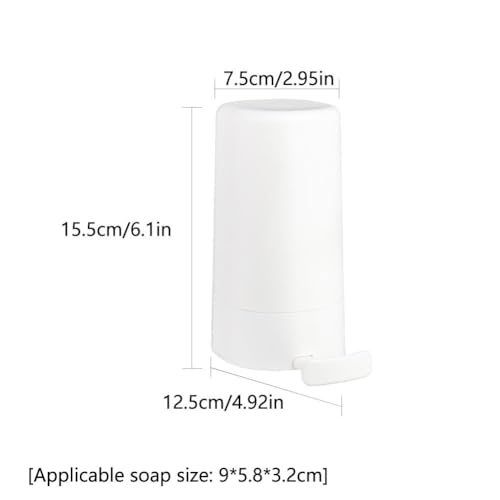 Soap Grinder for Bar Soap, Creative Wall-Mountable Soap Grinder Dispenser for Bar Soap, No Drilling Waterproof Soap Container Grinder, Built in Bar Soap Dispenser, Soap Bar Dispenser