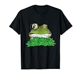 Funny Frog Amphibian Water Lily Flowers Gardening
