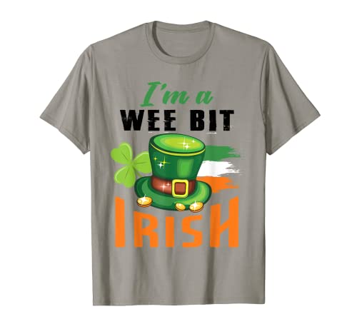 I'm A Wee Bit Irish Funny St. Patrick's Day Gift T-Shirt