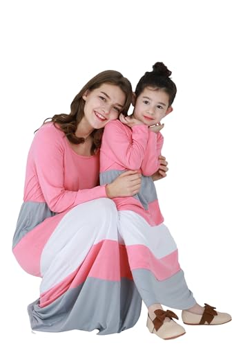 GORIFE Floral Matching Mommy and Me Dresses Beach Matching Casual Printed Stylish Clothing Outfits with Plus Size2