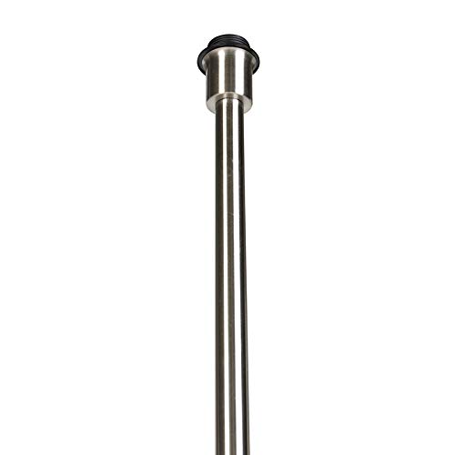 Qazqa Moderno Lámpara de pie moderna acero sin pantalla - SIMPLO Acero Alargada Adecuado para LED Max. 1 x 60 Watt