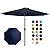 JEAREY 9FT Patio Umbrella for Outdoor with Push Button Tilt and Crank, Outdoor Patio Umbrellas Table Umbrella for Market, Garden, Deck, Backyard, Pool (Navy)