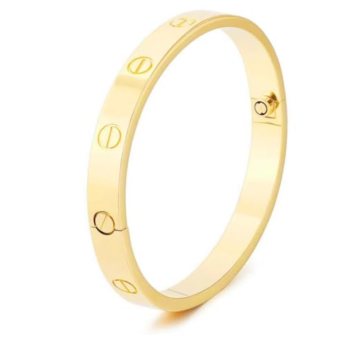 Love Bracelet for Women 18K Gold Plated Stainless Steel Gold Bracelet Best Gifts for Women
