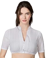 Stockerpoint Damen Tabea Dirndlbluse, Weiss, 42