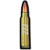 M-Tac Bullet 223 Tactical Morale Patch - Hook Fasteners Printed Army Combat Patches for Vest, Backpacks, Hats (Yellow/GID 223)