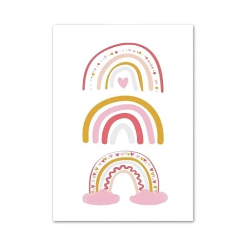 Posters et arts décoratifs arc-en-ciel pour cadre de chambre d'enfant