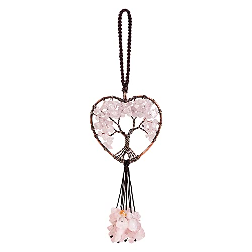 WEWAYSMILE Ornements à Suspendre Arbre de Vie, Suspension Voiture Arbre Vie, Suspension Jardin en Cristal Arbre Vie, pour Ornements Décoration Suspendus Fenêtre Décoration Maison Voiture Cover
