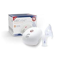 Pic Solution AirCube2 Aerosol a Pistone Silezioso, per Trattamento di Aerosol Terapia, Completo di Accessori, Bianco
