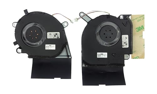 Image of New Laptop CPU Cooling Fan Set x2 for Asus ROG Strix G15 G512LV, G512LW, G512LWS, ROG Strix Scar III G531GW, ROG Strix Scar 15 G532LV, G532LW, G532LWS, PN. DFSCK22105182L, DFSCK22115181L