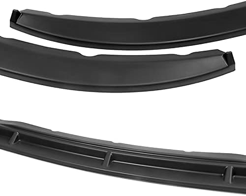3PCS Front Bumper Lip Kit fit for compatible with 2013-2014 Ford Mustang V6/V8, GT-Style Splitter Trim Protection Spoiler, Air-Dam-Chin-Diffuser (Unpainted Matt Black)