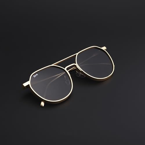 Image of GYNK Trending Round Classic Metal 100% UV Protection Sunlight Blocking Vintage Sunglasses for Men Women Girls