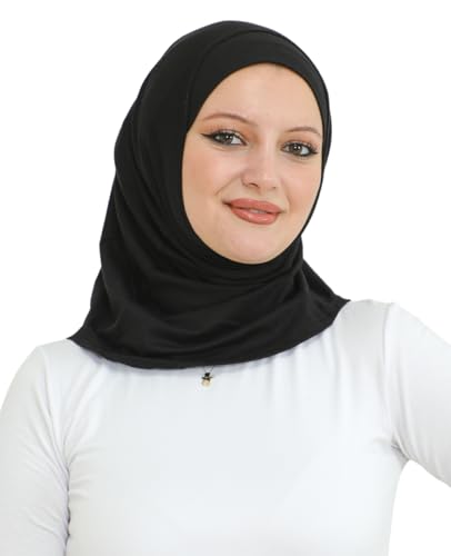 Prien Sport Instant Hijab For Women, Muslim Cotton Turban, Soft Head Scarf, Ready To Wear Hijabs Prayer Clothes, Islamic Wear