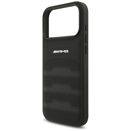 Coque iPhone 17 Pro Max AMG rigide en cuir noir pour éviter les rayures - 6